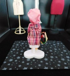 dollhouse doll pink check bk